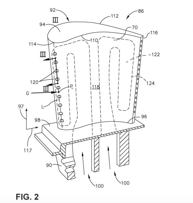 GE带冷却通道的3D打印发动机零件-涡轮叶片翼型专利通过