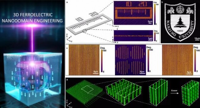 Nature|南京大学科研团队发明激光3D打印纳米铁电畴技术